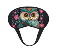 Anime Owl Sleep Mask for Side Sleepers: Blackout Eye Masks for Sleeping - Soft Breathable Soft Eye Shade Cover for Travel - Adjustable Night Blindfold for Men Women Gifts