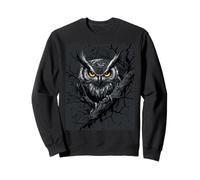 Anime Owl with Skull Goth Men Women Gothic Anime Skull Owl Sweatshirt
