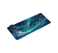 Anime Pad Desk Mat Gaming Mat Pad Office Accessories Desktop Computer with LED for Computer Anime Themed