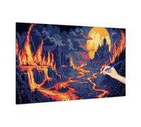 Anime Paint by Numbers for Adults Beginner, DIY Adult Paint by Numbers Abstract, Painting by Number on Canvas, Oil Painting Arts and Crafts for Room Decor, Gifts for Women, Without Frame 180x80cm S-34