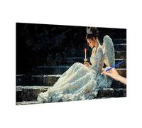 Anime Paint by Numbers for Adults Beginner, DIY Adult Paint by Numbers Angel, Painting by Number on Canvas, Oil Painting Arts and Crafts for Room Decor, Gifts for Women, Without Frame 160x70cm F-16