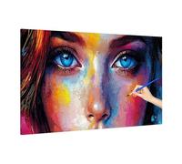 Anime Paint by Numbers for Adults Beginner, DIY Adult Paint by Numbers Girl, Painting by Number on Canvas, Oil Painting Arts and Crafts for Room Decor, Gifts for Women, Without Frame 110x50cm X-65