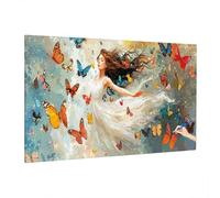 Anime Paint by Numbers Kits, Large Paint by Numbers for Adults Butterfly 140x60cm, DIY Adult Crafts for Beginner, Canvas Oil Painting Kit for Kids, Hobbies for Adults Women, Autumn Decor Room Q-40