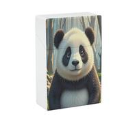 Anime Panda Cigarette Case Stylish Lightweight Pocket Holder Case for Smoke Waterproof Cigarette Dispenser Cigarettes Accessories for Outdoor Camping Hiking