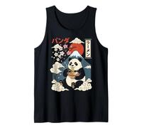Anime Panda Eating Ramen Japanese Japan Tank Top