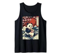 Anime Panda Eating Ramen Japanese Japan Tank Top