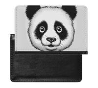 Anime Panda Face Passport Holder & Travel Wallet Passport Cover Protector Essentials with Credit Card Slots