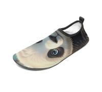 Anime Panda Face Water Shoes for Men Women, Lightweight Stretch Swim Shoes with Anti-Slip Rubber Sole, Quick-Dry Aqua Socks for Pool, Beach, Surfing, Style, 10 Women/10 Men