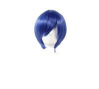 Anime PERSONA3 Shin Megami Tensei: Persona 3 Yuki Makoto Yuuki Cosplay Wig Blue Short Synthetic Hair Wigs+ Wig Cap