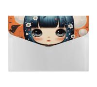 Anime Pictures Accordion File Organizer 6 Pocket Document Organizer Expanding File Folder Accordion Folder with Labels, Travel Document Folders Plastic Envelopes with Snap Closure 13x9.1 Inch