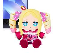 Anime Plush | Little Girl with Braids Model Character - Big Eyes 3D Anime Figures | for Desktop Home Room Birthday Toddler Kids Boys Girl Bedroom