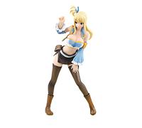 Anime Pop Figure Fairy Tail Lucy Heartfilia/Natsu Dragneel Figure Cartoon Character Collections Model Ornaments 21-22cm