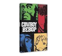 Anime Poster Cowboy Posters Bebop Science Fiction Room Decoration Poster 3 Canvas Poster Bedroom Decor Landscape Office Room Decor Gift 20x30inch(50x75cm)