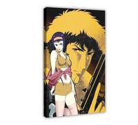 Anime Poster Cowboy Posters Bebop Science Fiction Room Decoration Poster 6 Canvas Poster Wall Art Decor Print Picture Paintings for Living Room Bedroom Decoration 24x36inch(60x90cm)