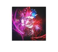 Anime Poster Re Life in A Different World from Zero Ram Hugs Rem from Behind PosterCanvas Poster Decorative Painting Canvas Wall Posters And Art Picture Print Modern Family Bedroom Decor Posters 12x1