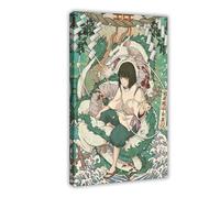 Anime Poster Spirited Posters Away Hayao Miyazaki Studio Ghibli Fantasy Film 2 Canvas Poster Wall Art Decor Print Picture Paintings for Living Room Bedroom Decoration 08x12inch(20x30cm)