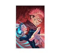 Anime Poster Yuji Itadori Ryomen Sukuna Jujutsu Kaisen Dark Fantasy Anime 2 Canvas Poster Wall Art Decor Print Picture Paintings for Living Room Bedroom Decoration 08x12inch(20x30cm)