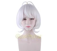Anime Princess Connect Re:Dive Kokkoro Cosplay Wig White Short Hair Heat-resistant Fiber Hair +Wig Cap Halloween Party