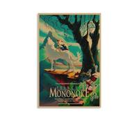 Anime Princess Poster Mononoke Classic Vintage Movie Cover Music Posters for Room Aesthetic Canvas Wall Art Bedroom Decor24x36inch(60x90cm)