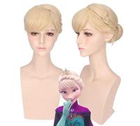 Anime Princess Rapunzel Merida white snow cosplay Wig Halloween party Synthetic Hair Jasmine Anna Elsa Princess Wigs + Wig Cap One Size PL-715