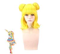 Anime Pripara Minami Mirei Cospaly Wigs Heat Resistant Synthetic Short Curly Hair Wig And Two Bun For Party Halloween Carnival PL-577