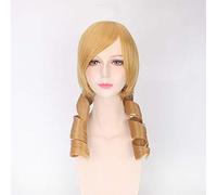 Anime Puella Magi Madoka Magica Cosplay Play Wig Tomoe Mami Madoka Kaname Cosplay Costume Play Wigs Halloween Party Hair One Size Yellow Wig No.245