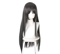 Anime Puella Magi Madoka Magica Wigs Long Straight Black Akemi Homura Cosplay Wig + Wig Cap