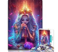 Anime Queen Girl Jigsaw Puzzles for Adults 1000,Staycation Kill Time Every Piece Is Unique - Challenging Family Fun Game (38x26cm)
