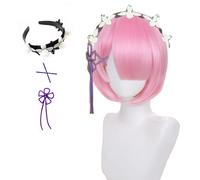 Anime Ram Cosplay Wig - Ram Style