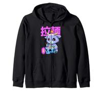 Anime Ramen And Manga - Kawai Baphomet Ramen Zip Hoodie