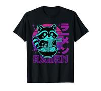 Anime Ramen Raccoon Japanese Noodles Aesthetic Kawaii T-Shirt