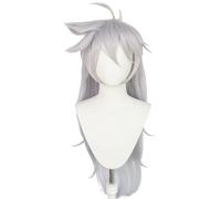 Anime Razor Cosplay Wig, Women Silvery White Long Hair Wigs for Halloween Costume Party Accesorios