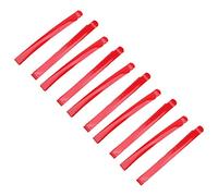 Anime Red Hairpins Flat Style Hair Pins Headwear Party Daily Accessories, 10 Pieces