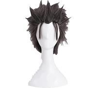 Anime ReLife in a Different World from Zero Natsuki Subaru Cosplay Wigs Short Black Grey Heat Resistant Synthetic Hair Wig + Wig Cap