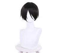 Anime Requiem of the Rose King Richard III Cosplay Wig Black Short Hair Heat Resistant Fiber Hair + Wig Cap Halloween Party