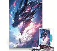 Anime Riding The Dragon 1000 Piece Jigsaw Puzzles for Teenagers Jigsaw Skill Play Firm Edge Home Fun Santa Gift (50x75cm)