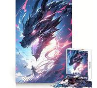 Anime Riding The Dragon Jigsaw Puzzles for Adults 1000 Piece Strong Memory Pastime Game Joyful Challenge Thoughtful Gift (38x52cm)