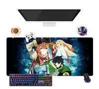 Anime Rising of The Shield Hero Mouse Pad | Extra Large Waterproof Mouse Pad | Non-Slip Rubber Base for PC, Laptop, E-Sports (2, 35.4" × 15.7" × 0.12")