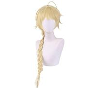 Anime Role Play For Genshin Impact Cosplay Aether Traveler Golden Braid Halloween Carnival Party Wigs