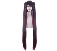 Anime Role Play For Genshin Impact Wig With Ponytails Hutao Cosplay Gradient Brown Hair 120cm Long Heat Resistant Wigs