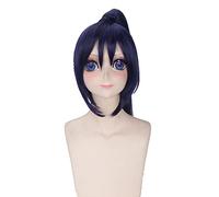 Anime Role Play For Himouto Umaru-Chan Motoba Kirie Cosplay Wig 70cm Purple Cosplay Wig With Chip Ponytail