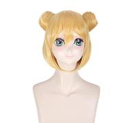 Anime Role Play For Love Live Hanayo Koizumi Cosplay Wig Halloween Yellow Synthetic Hair With Buns