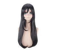 Anime Role Play For Love Live Nico Yazawa Long Straight Black Cosplay Wig With Bangs
