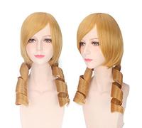 Anime Role Play For Puella Magi Madoka Magica Wavy Golden Cosplay Wig