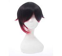 Anime Role Play For Ruby Rose Cosplay Wig Rwby Red Trailer Black Red Hair Heat Resistant Wig Halloween Wig
