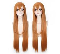 Anime Role Play Wig For Himouto! Umaru-Chan Doma Umaru Cosplay Wig Light Orange Long Straight Hair Halloween Party