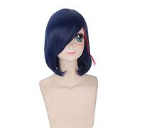 Anime Role Play Wig For Kill La Kill Matoi Ryuko Cosplay Wig Short Blue Red Mixed Halloween Carnival Wigs