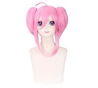 Anime Role Play Wig For Lux Star Guardian Cosplay Wig Cute Pink Double Ponytail Wig Halloween Cos Props