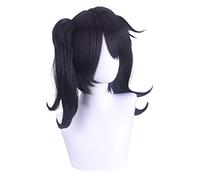 Anime Role Play Wig For Needy Girl Overdose Black Cosplay Wig With Double Ponytails Hair Halloween Party Wigs