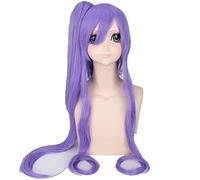 Anime Role Play Wig For Vocaloid Gakupo Brake Yuet 100cm Long Straight Cosplay Wig Party Wig Purple Claw Clip Ponytail